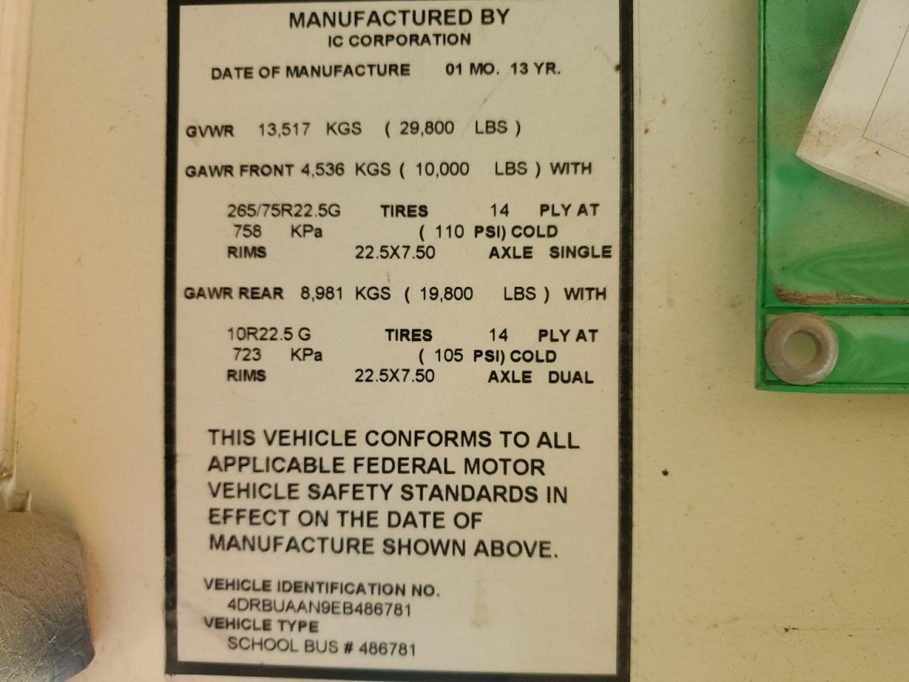 Lot #3290271227 2014 THOM CE SERIES SCHOOL