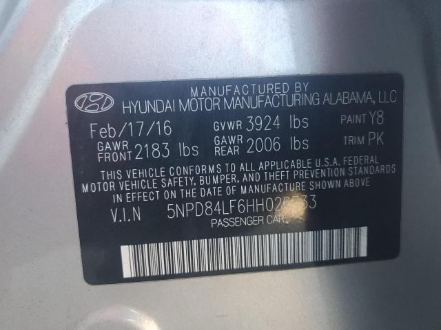 2017 HYUNDAI ELANTRA SE - 5NPD84LF6HH026733