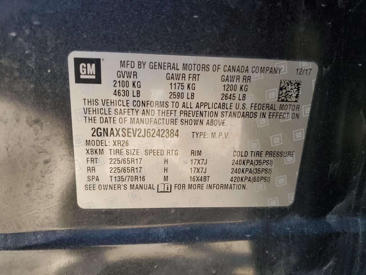 CHEVROLET EQUINOX LT