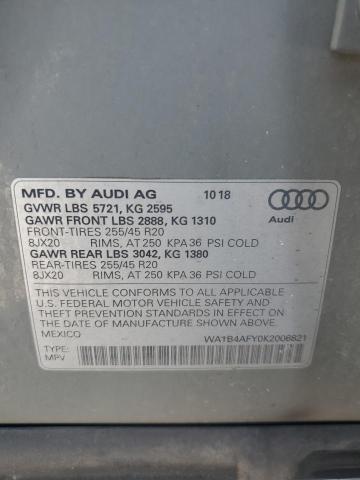 2019 AUDI SQ5 PREMIUM PLUS WA1B4AFY0K2006821