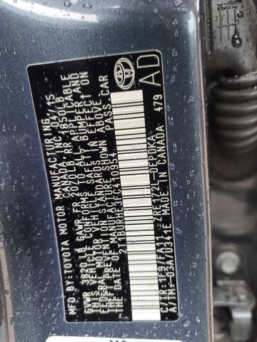 2015 TOYOTA COROLLA L - 2T1BURHE3FC410954