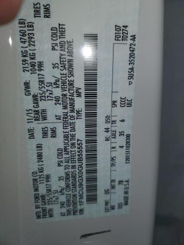 2016 FORD ESCAPE SE - 1FMCU9GX0GUB55557