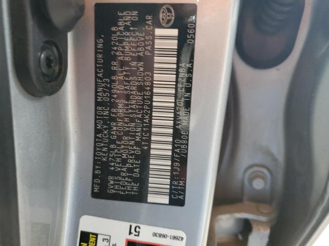 2023 TOYOTA CAMRY LE 4T1C11AK2PU164803