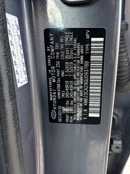 2016 HYUNDAI TUCSON LIM KM8J3CA29GU093788