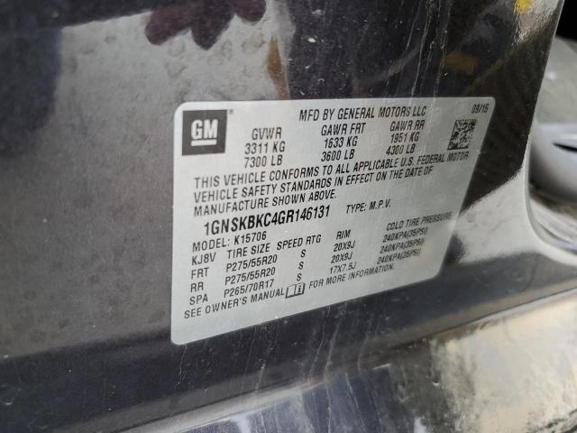 2016 CHEVROLET TAHOE K150 1GNSKBKC4GR146131