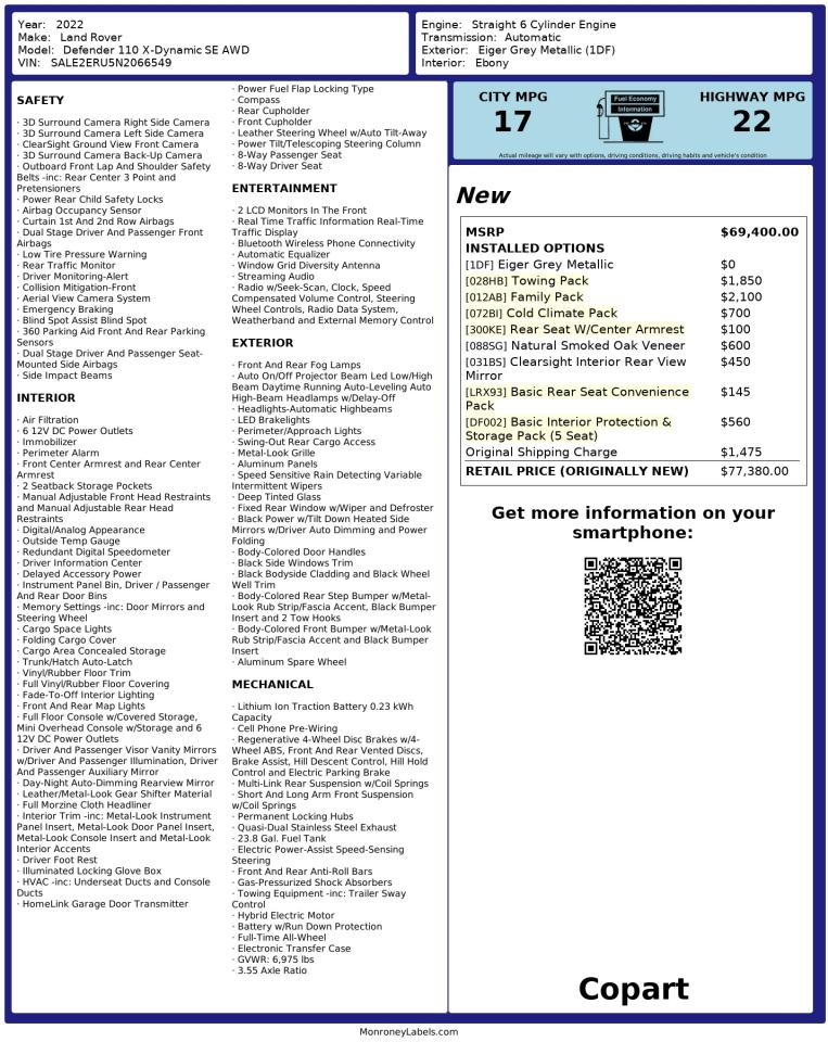 LAND ROVER DEFENDER 110 X-DYNAMIC SE