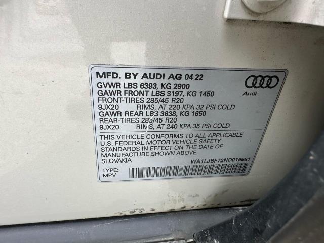 2022 AUDI Q7 PREMIUM #3280304970