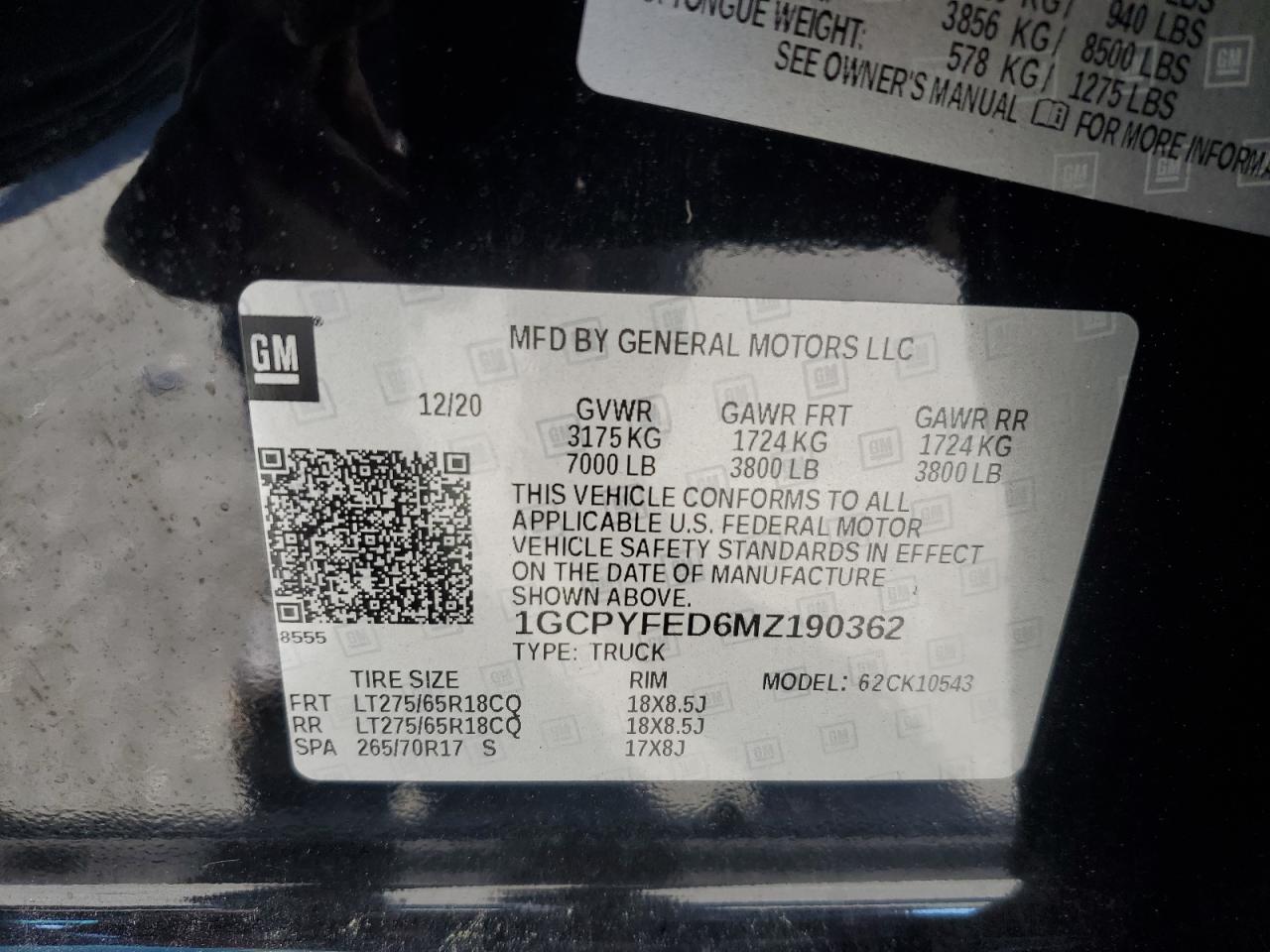 CHEVROLET SILVERADO K1500 LT TRAIL BOSS