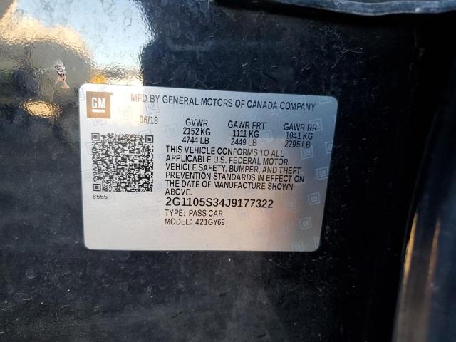 2018 CHEVROLET IMPALA LT #3286705285