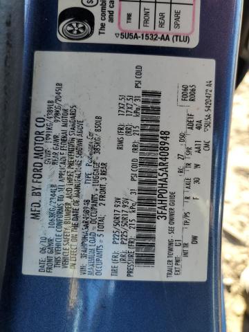 2010 FORD FUSION SE - 3FAHP0HA5AR408948