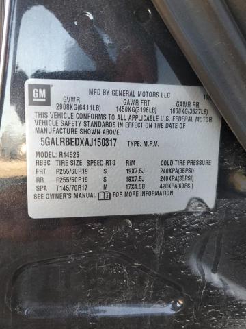 2010 BUICK ENCLAVE CX - 5GALRBEDXAJ150317