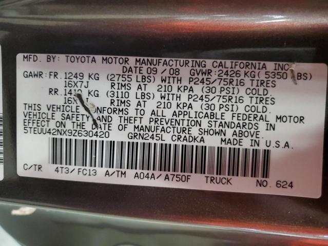 2009 TOYOTA TACOMA ACC #3271704631