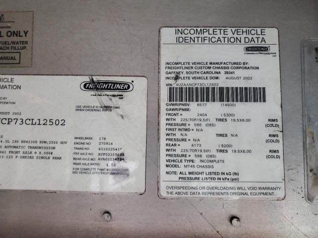 2003 FREIGHTLINER CHASSIS M #3290118261