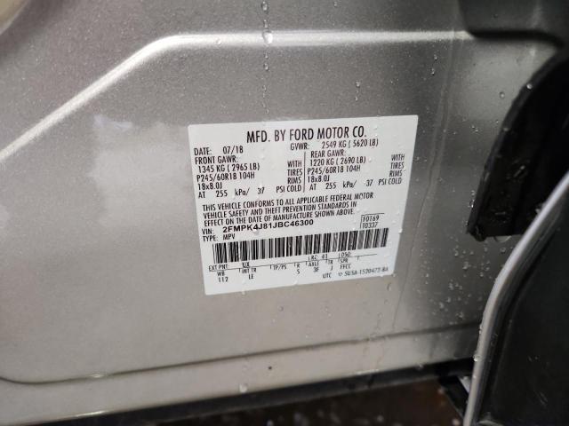 2018 FORD EDGE SEL - 2FMPK4J81JBC46300