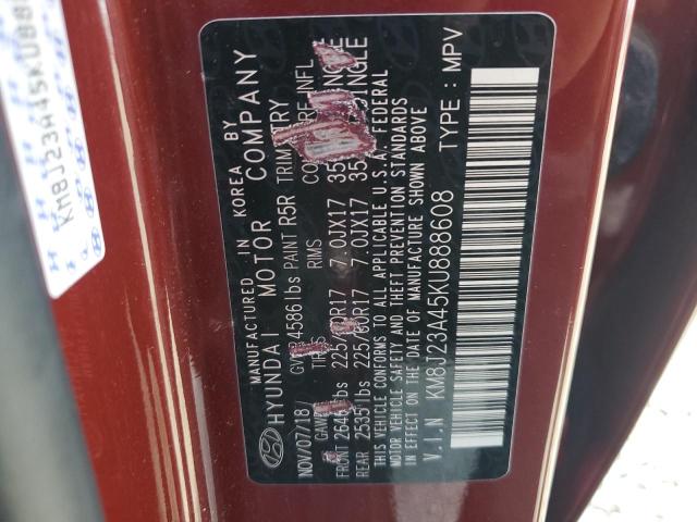 2019 HYUNDAI TUCSON SE KM8J23A45KU888608