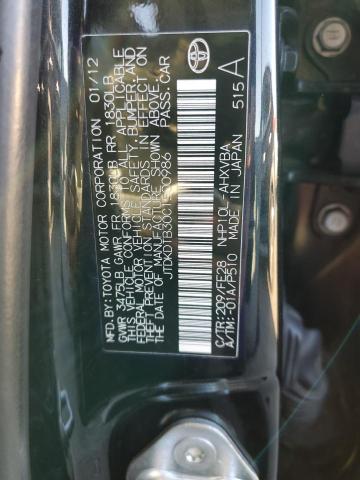 2012 TOYOTA PRIUS C - JTDKDTB30C1500986