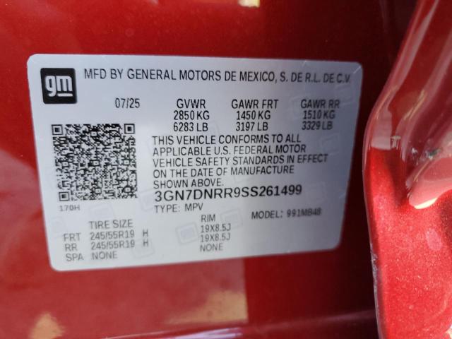 2025 CHEVROLET EQUINOX LT 3GN7DNRR9SS261499
