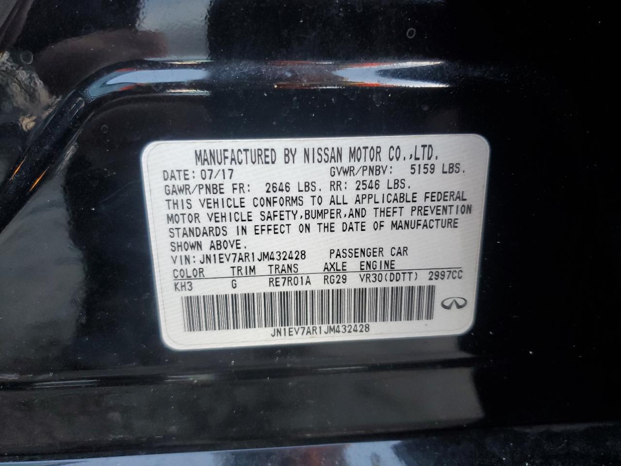 Lot #3316007797 2018 INFINITI Q50 LUXE