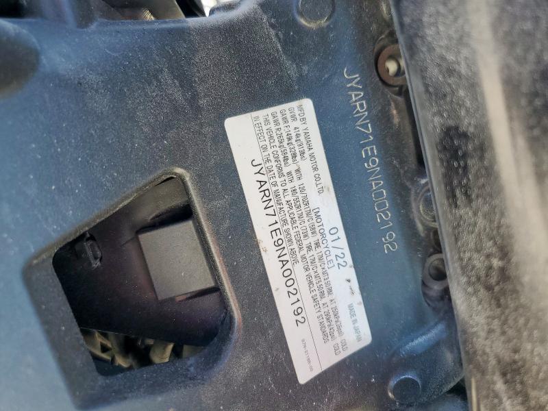 2022 YAMAHA MT09 - JYARN71E9NA002192