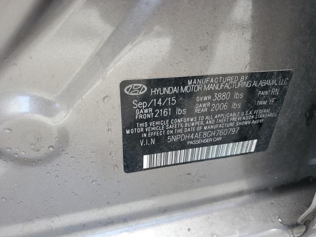 2016 HYUNDAI ELANTRA SE 5NPDH4AE8GH760797