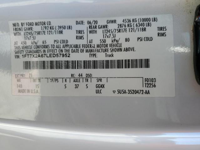 2020 FORD F250 SUPER 1FT7X2A67LED57952