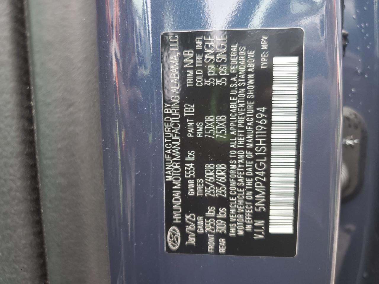 HYUNDAI SANTA FE SEL