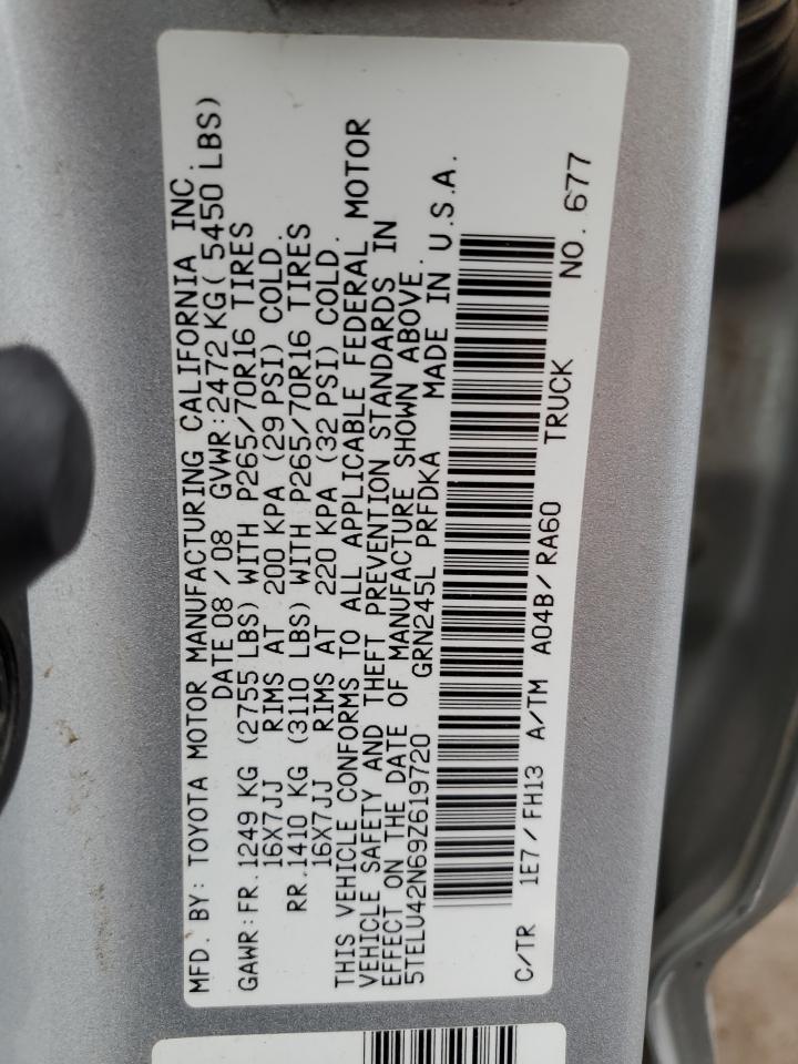 Lot #3302084125 2009 TOYOTA TACOMA DOU