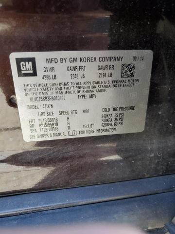 2015 BUICK ENCORE CON - KL4CJBSB3FB040472