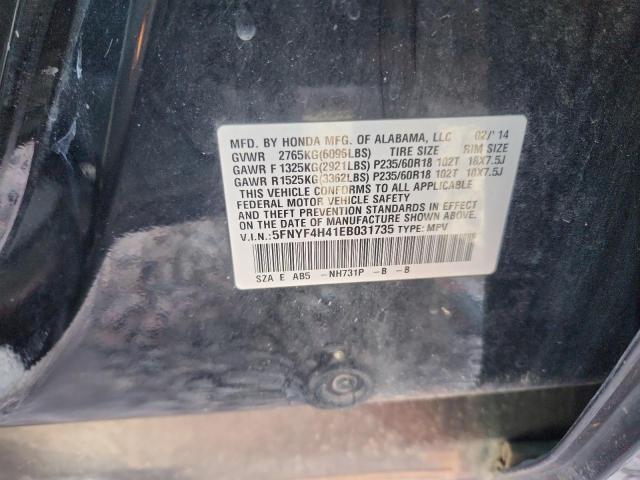 2014 HONDA PILOT EX - 5FNYF4H41EB031735