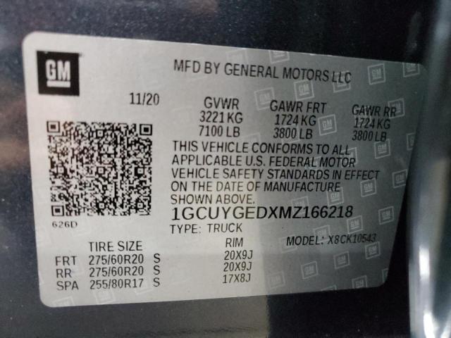 2021 CHEVROLET SILVERADO K1500 LTZ #3304633956