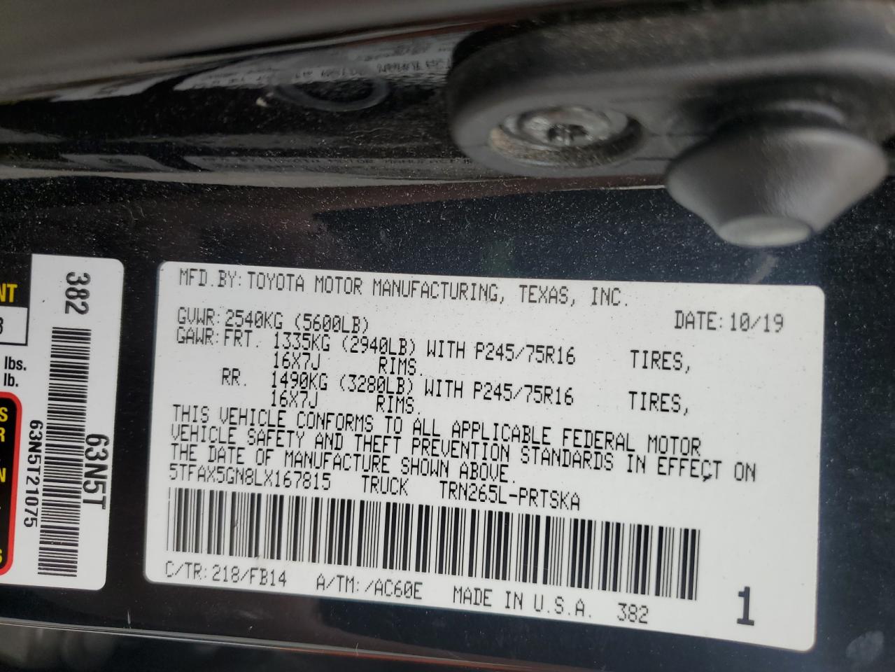 TOYOTA TACOMA DOUBLE CAB