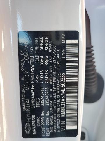 2021 HYUNDAI KONA LIMITED KM8K33A57MU602335