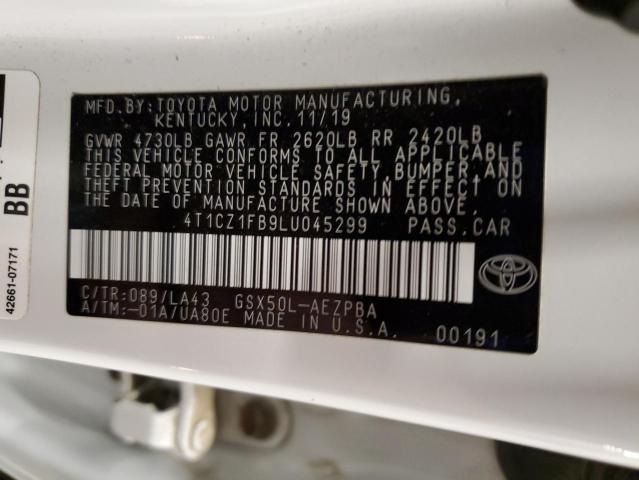 2020 TOYOTA AVALON LIM 4T1CZ1FB9LU045299