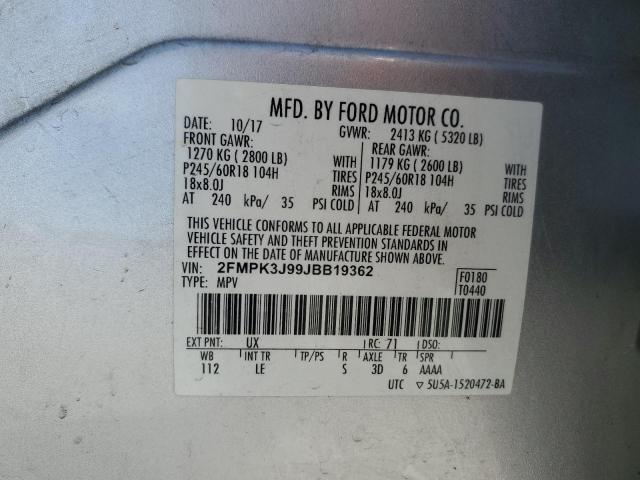 2018 FORD EDGE SEL #3291522927