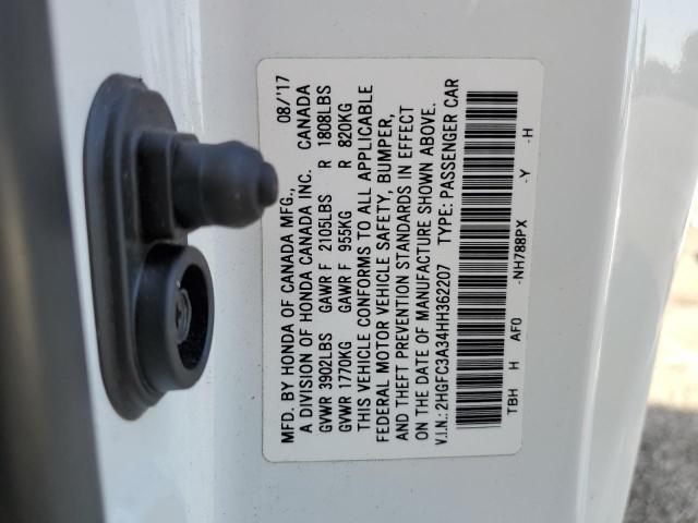2017 HONDA CIVIC EX 2HGFC3A34HH362207