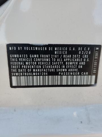 2020 VOLKSWAGEN JETTA S #3285012982