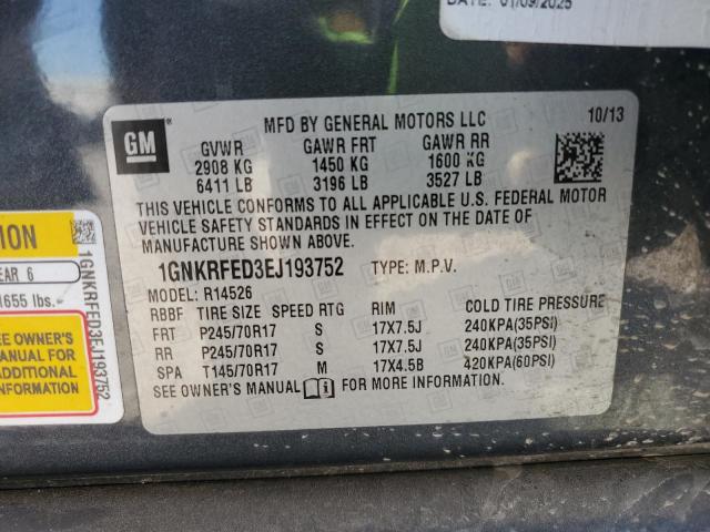 2014 CHEVROLET TRAVERSE L - 1GNKRFED3EJ193752