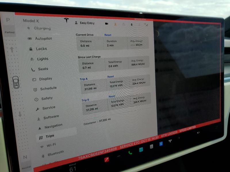 2022 TESLA MODEL X #3297251451