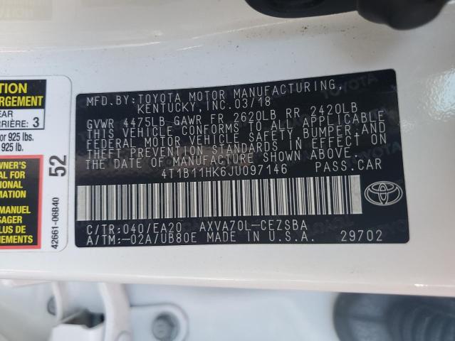 2018 TOYOTA CAMRY L - 4T1B11HK6JU097146