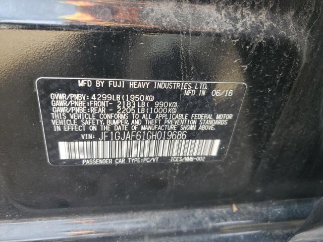2016 SUBARU IMPREZA PR JF1GJAF61GH019686