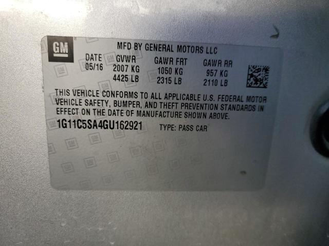 2016 CHEVROLET MALIBU LIM 1G11C5SA4GU162921