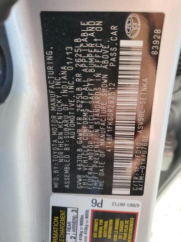 2013 TOYOTA CAMRY L - 4T4BF1FK6DR283512