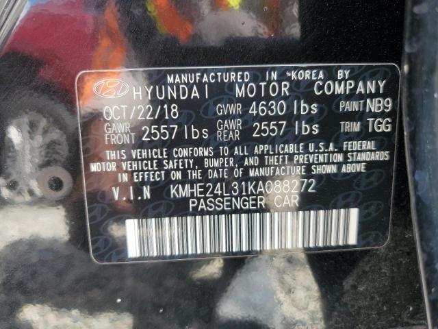 2019 HYUNDAI SONATA HYB KMHE24L31KA088272