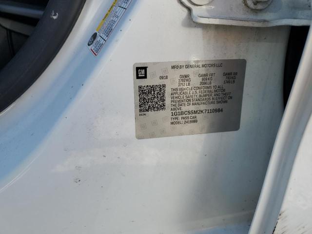 2019 CHEVROLET CRUZE LS 1G1BC5SM2K7110984