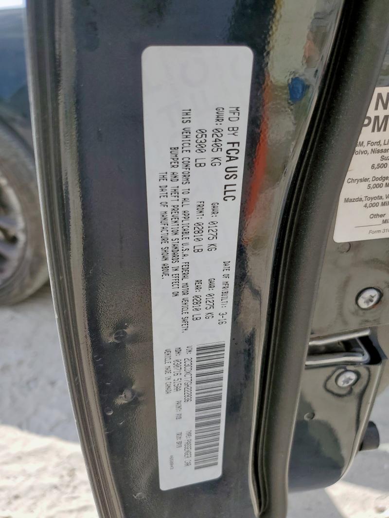 2016 DODGE CHARGER R/ - 2C3CDXCT7GH222836