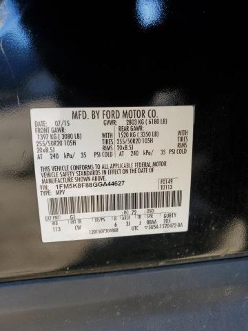 2016 FORD EXPLORER L #3312682177
