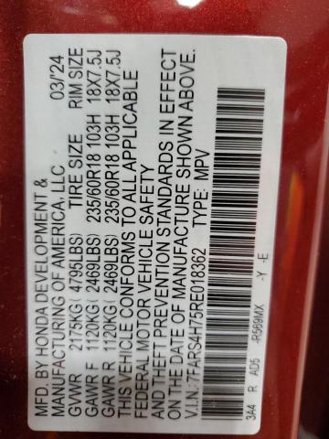 2024 HONDA CR-V EXL - 7FARS4H75RE018362