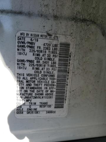 2020 NISSAN ROGUE S - JN8AT2MV9LW102061