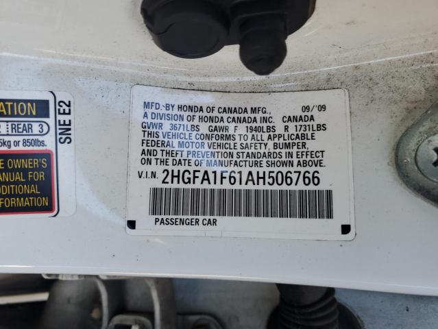 2010 HONDA CIVIC LX-S - 2HGFA1F61AH506766