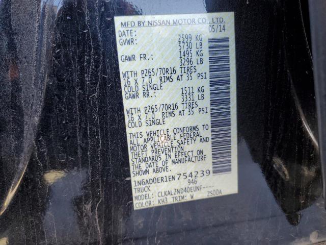 2014 NISSAN FRONTIER S - 1N6AD0ER1EN754239